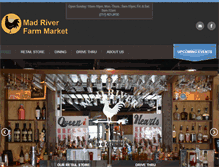 Tablet Screenshot of madriverfarmmarket.com
